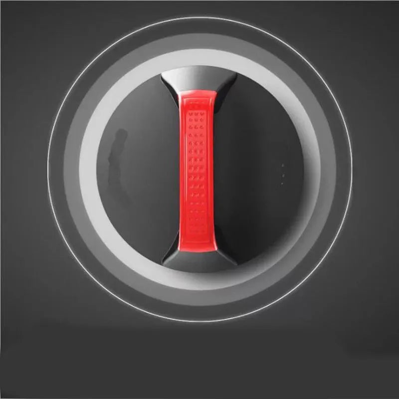 ABS plastic push-up stand with EVA foam grip on a gym floor
