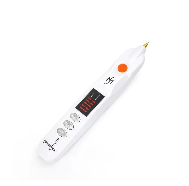 White multifunctional beauty instrument with ABS body, 5+ gears, and EU or US plug option.