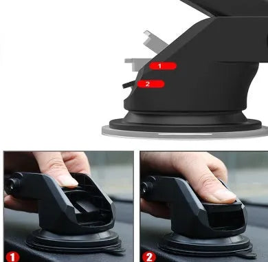 Universal telescopic car navigation phone bracket with adjustable long rod for vehicle mounting