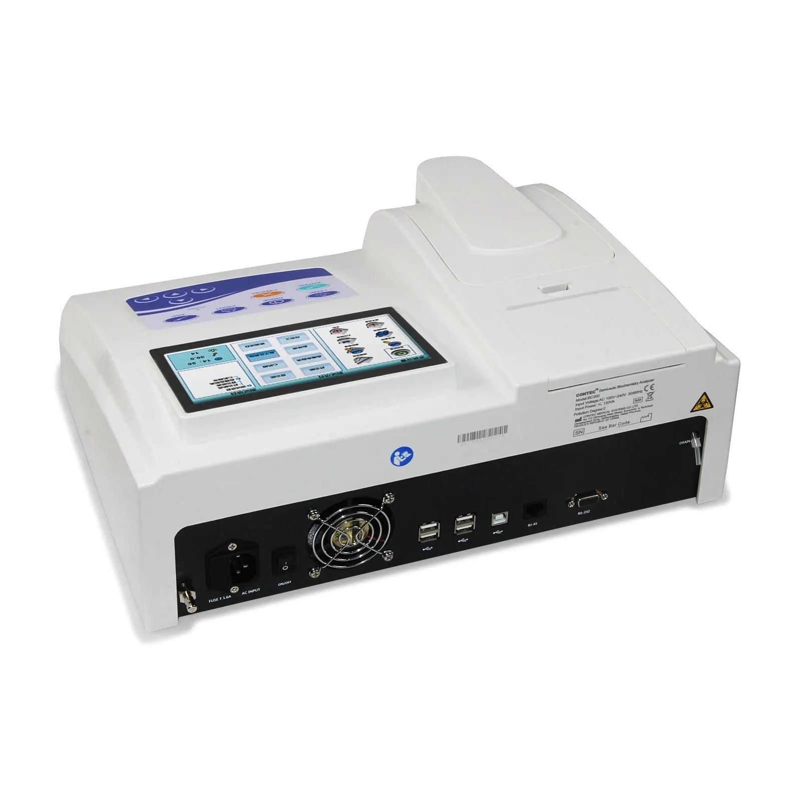 CONTEC BC300 semi-automatic biochemistry blood analyser with touch screen display