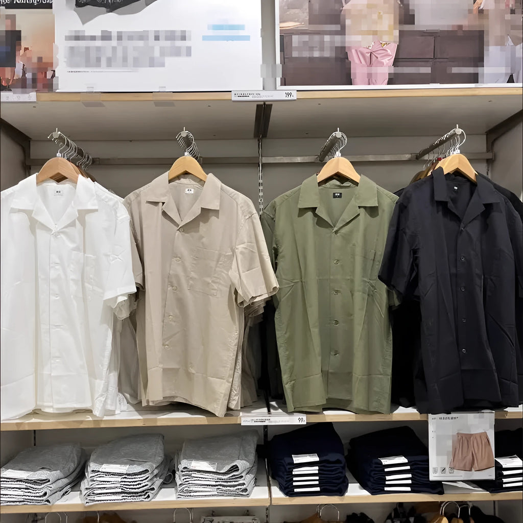 Men's modal cotton open collar casual shirt in beige colour with cardigan style