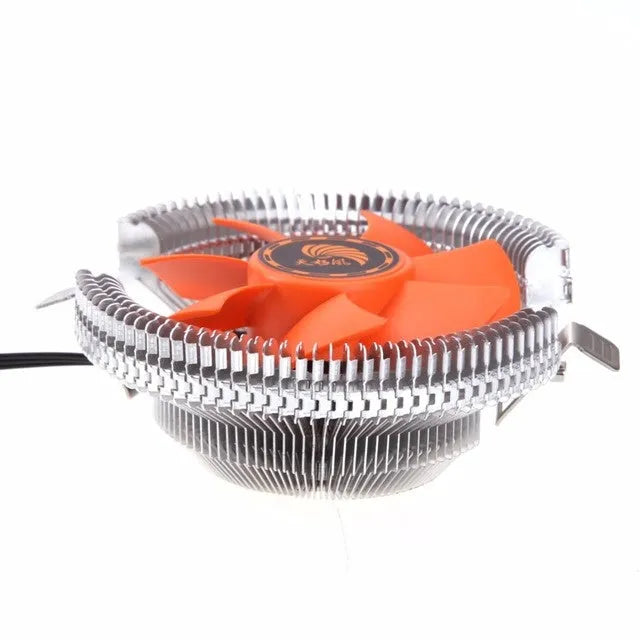 PC CPU cooler cooling fan 12V DC 2600RPM low noise with black chassis and installation accessories