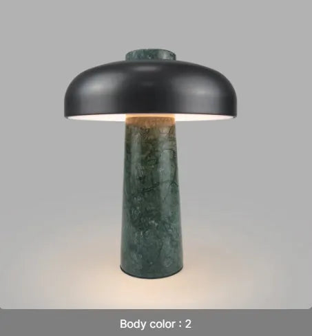 3W LED desk lamp with touch dimming and Type-C rechargeable battery on a wooden desk