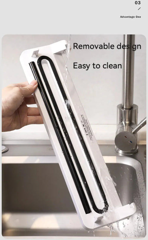 Black automatic vacuum sealer machine for household food preservation and item storage