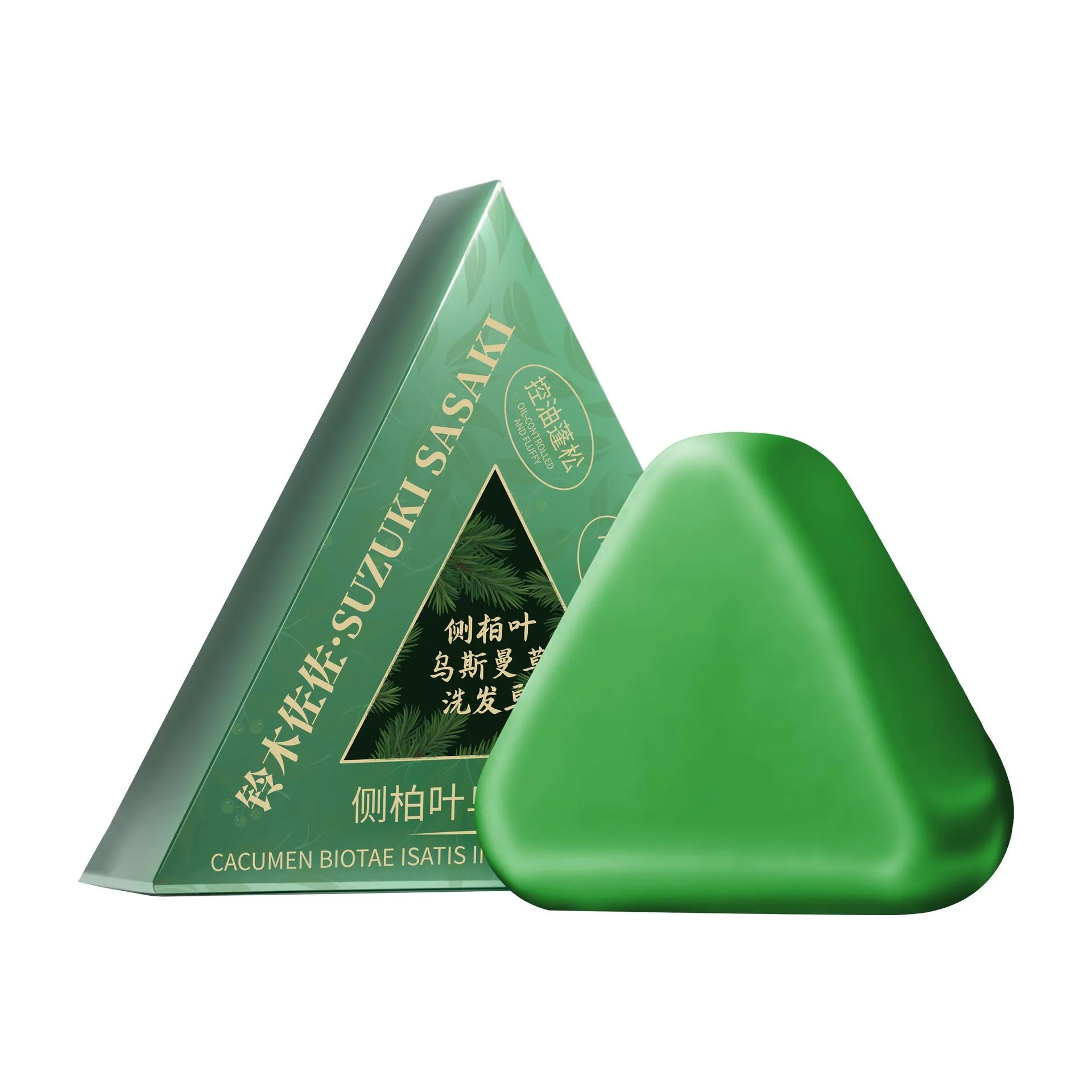 A single 120g round bar of handmade shampoo soap containing Chinese Arborvitae Twig and Polygonum Multiflorum.