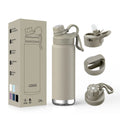 Double-layer stainless steel vacuum mug 700ml with 304 interior and exterior, shown in one of six colours