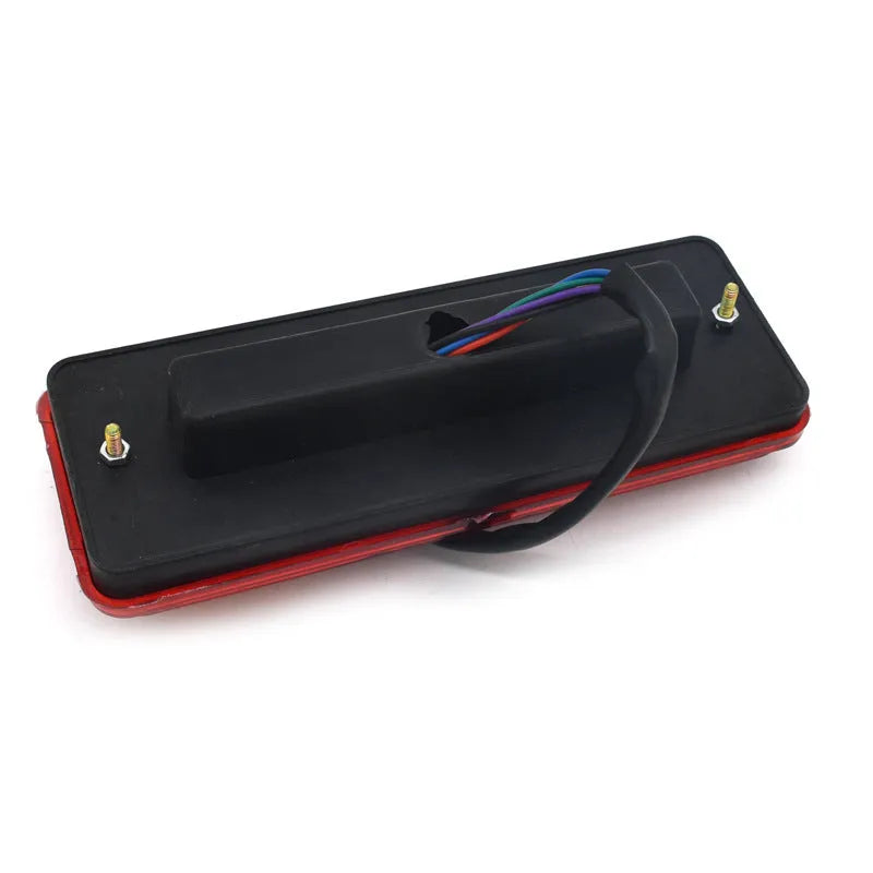 Black semi-closed electric tricycle taillight for 12V and 48-60V systems.