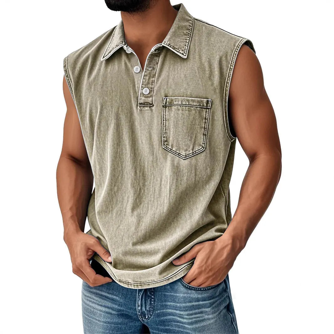 Men's loose fit short sleeve polo shirt with 3D digital printing in various colour options