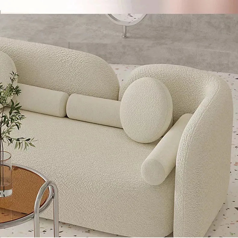 U-shaped hotel reception sofa combination in flannel fabric, 170cm or 210cm long, 85cm wide, 73cm high