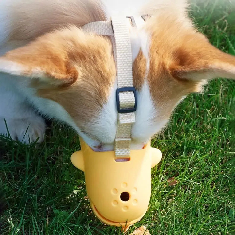 Portable dog muzzle breathable neoprene anti-biting adjustable for small medium dogs blue green yellow sizes L M XL XXL