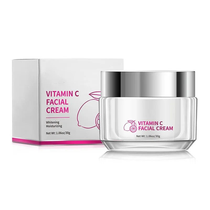 Vitamin C face cream 30g universal skin type compact 6x6x5.2cm cosmetic skincare product