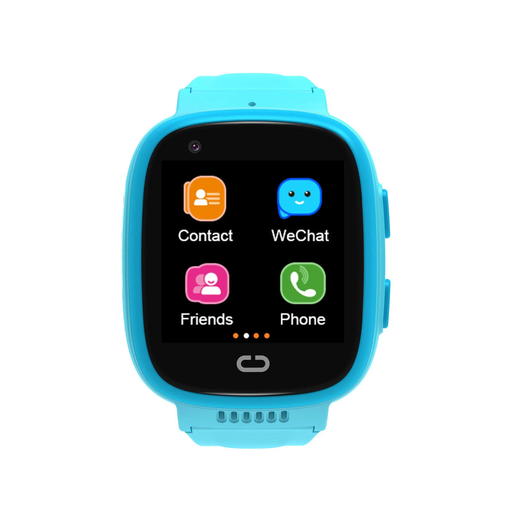LT08 Netcom video children's phone watch in pink, waterproof with camera and mobile positioning