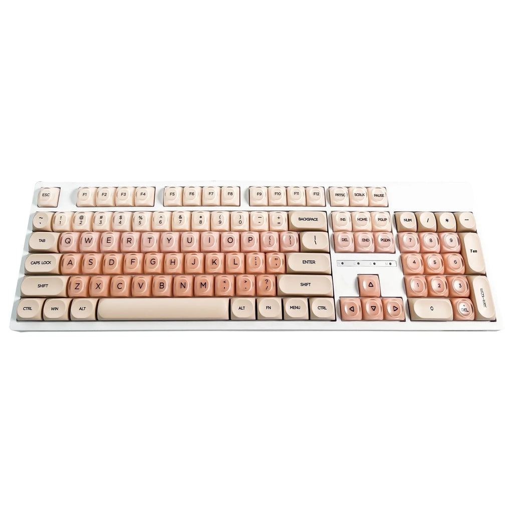 Boxed OEM height plastic keycap set with UV printing in HOA colours for Cherry MX mechanical keyboards