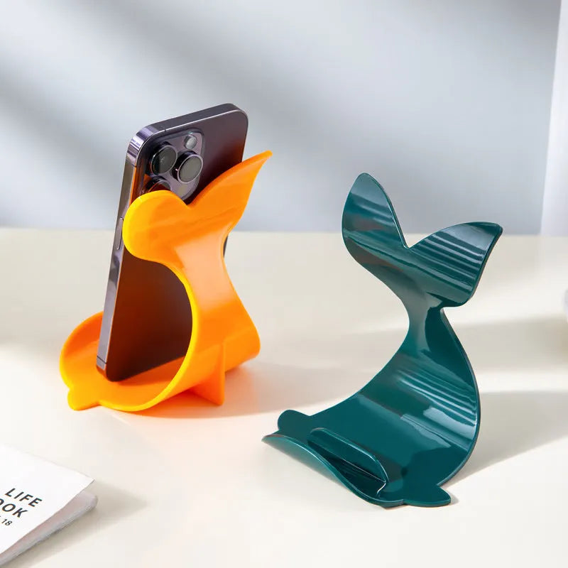 Whale desktop mobile phone bracket in PS, 44G, shown as a compact phone holder for desk use