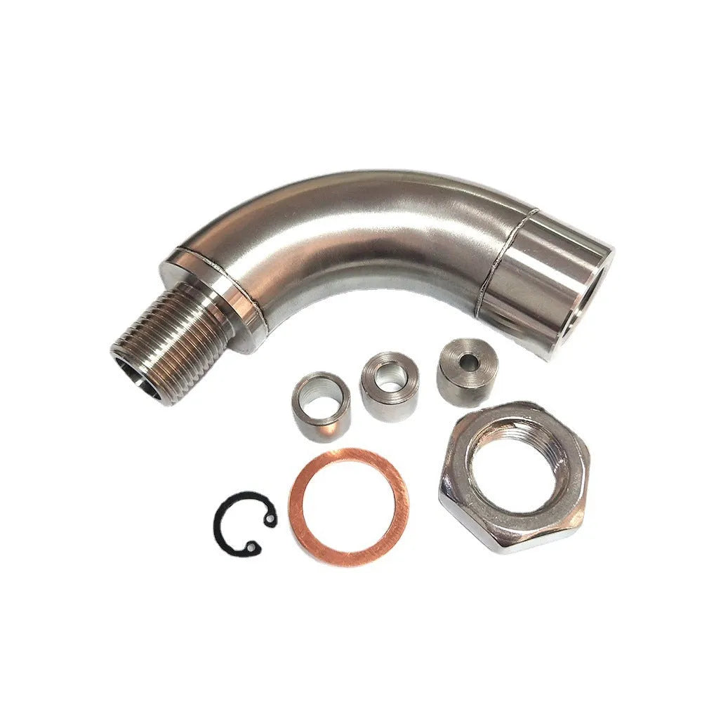 Car M18 x 1.5 temperature sensor adapter with gas flow cross-over function