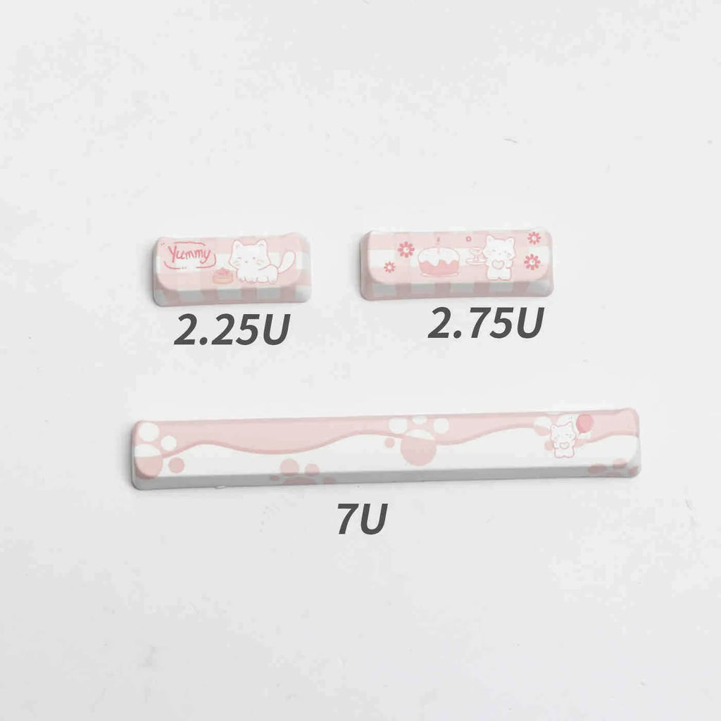 Full set of mechanical keyboard PBT sublimation key caps showing alphanumeric and modifier keys