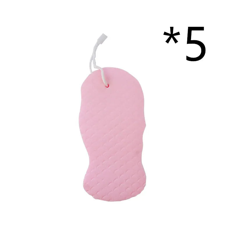 3D fish scale body rubbing sponge in pink, soft exfoliating bath ball for shower