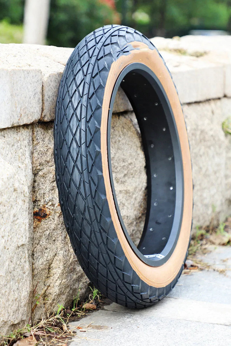 Brown edge 20x4.0 rubber tyre for electric snowmobile and beach car