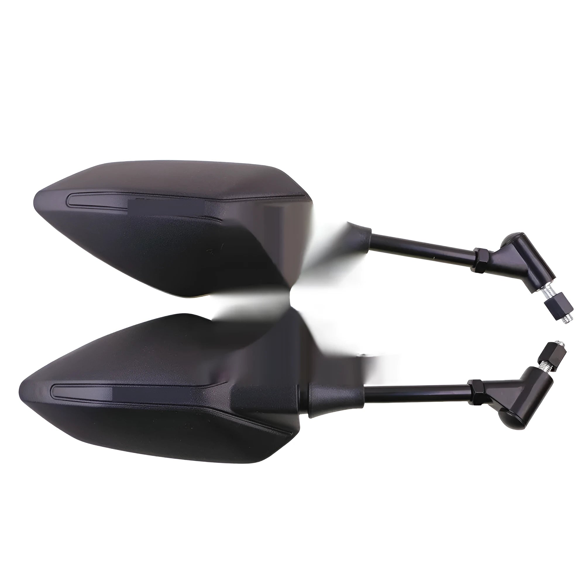 Cross-border four-wheel ATV rearview mirror in black with chrome mirror surface, universal fit