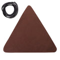 Folding portable camping stool with triangular fabric seat in black for outdoor use