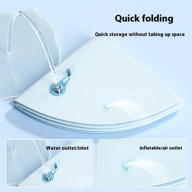 PVC inflatable water cooling mattress for pets with graphic designs