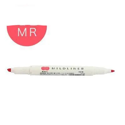 Double-headed non-erasable colour marker pen with water-based ink in 15 colours including fluorescent
