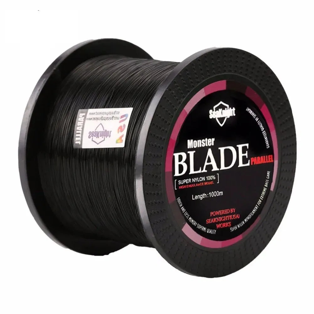 Roll of Seaknight1000 M nylon fishing line available in multiple colours and diameters from 0.4mm to 8.0mm.