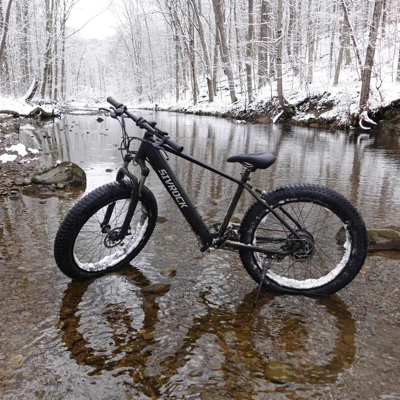 SIVROCK V1 professional electric bike with 26x4.0 fat tyres, 1000W motor, aluminium frame, LCD display and disc brakes