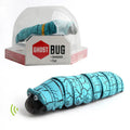 Infrared remote control caterpillar toy with realistic crawling action and built-in lights, in blue