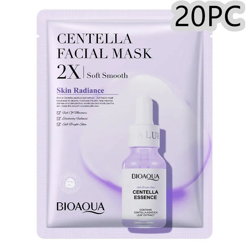 Collagen face mask sheet with hyaluronic acid gel formula in 30g pack