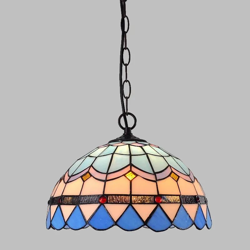 European retro baroque chandelier with coloured glaze finish and abstract modelling
