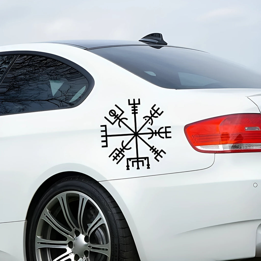 13x13cm square vinyl car and notebook sticker with peel-and-stick backing