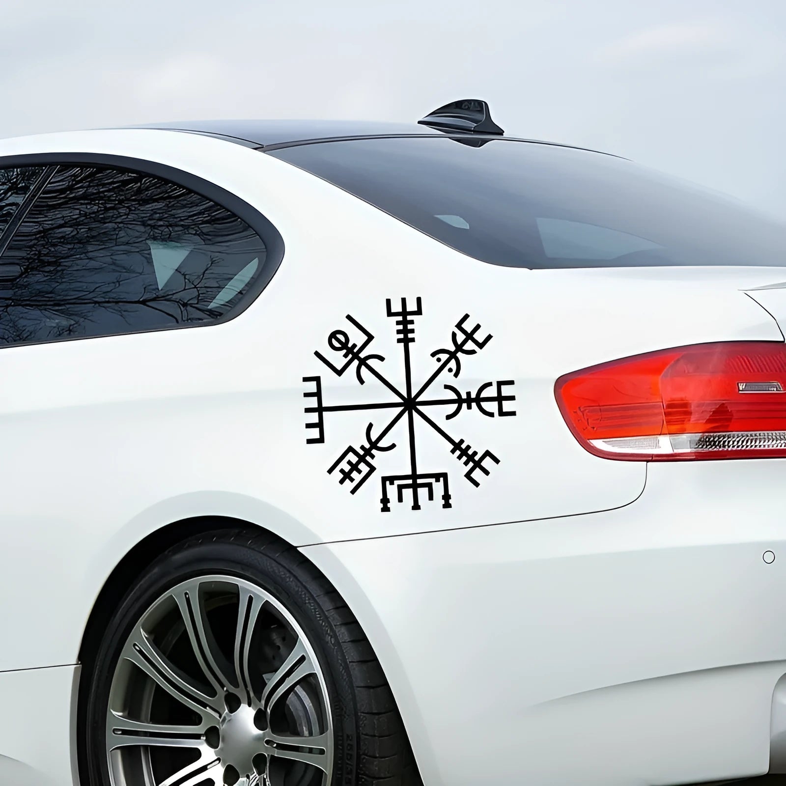 13x13cm square vinyl car and notebook sticker with peel-and-stick backing