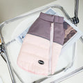 Dog cotton vest in yellow, blue or pink with 22-seam zipper, autumn winter pet clothing in sizes S to XXL