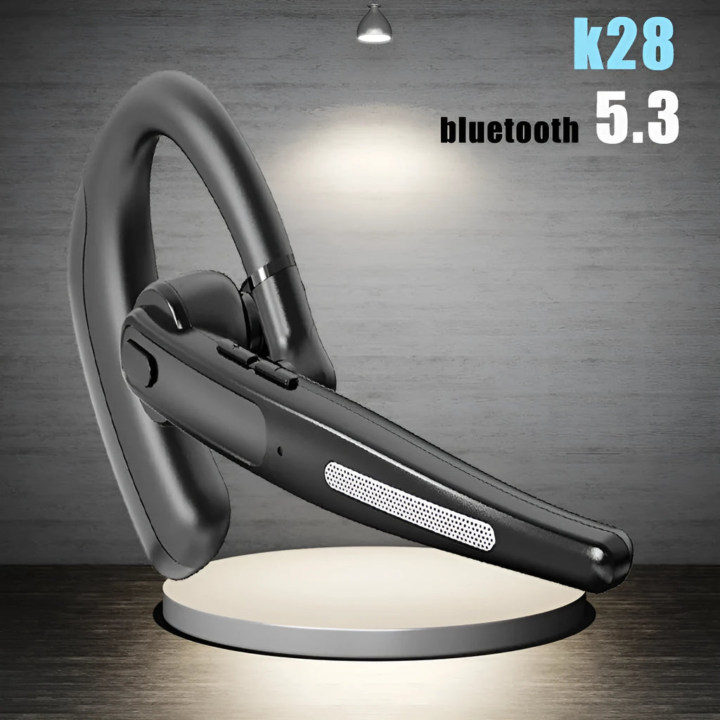 Wireless headset with HD noise reduction, simple style, L-shaped plug, in colour K28A