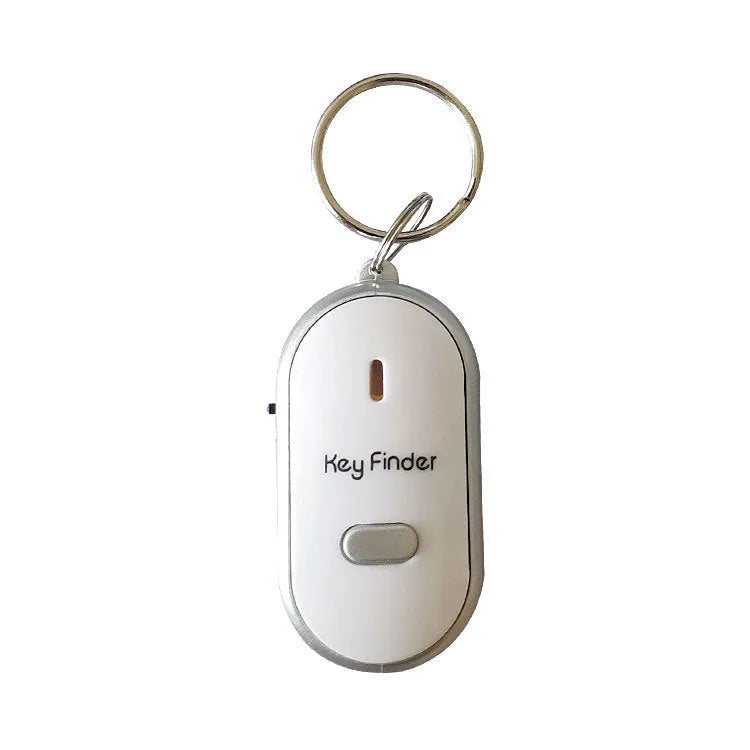 Oval acrylic plastic pendant key finder in red, blue, white, black, and orange colours with voice control anti-lost device.