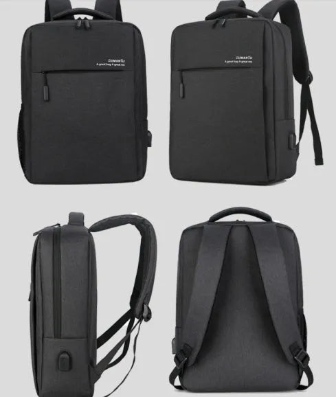 Rechargeable waterproof laptop backpack in Oxford cloth for 14-inch and 15.6-inch computers