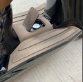 Motorcycle 3D rubber foot pad plates in black grey and bronze gold colours for front foot modification