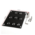 American licence plate frame trailer hook for car modification with metal construction