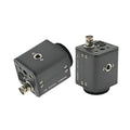 Hc-109 mini industrial metal camera for microscope use with gun-style body.