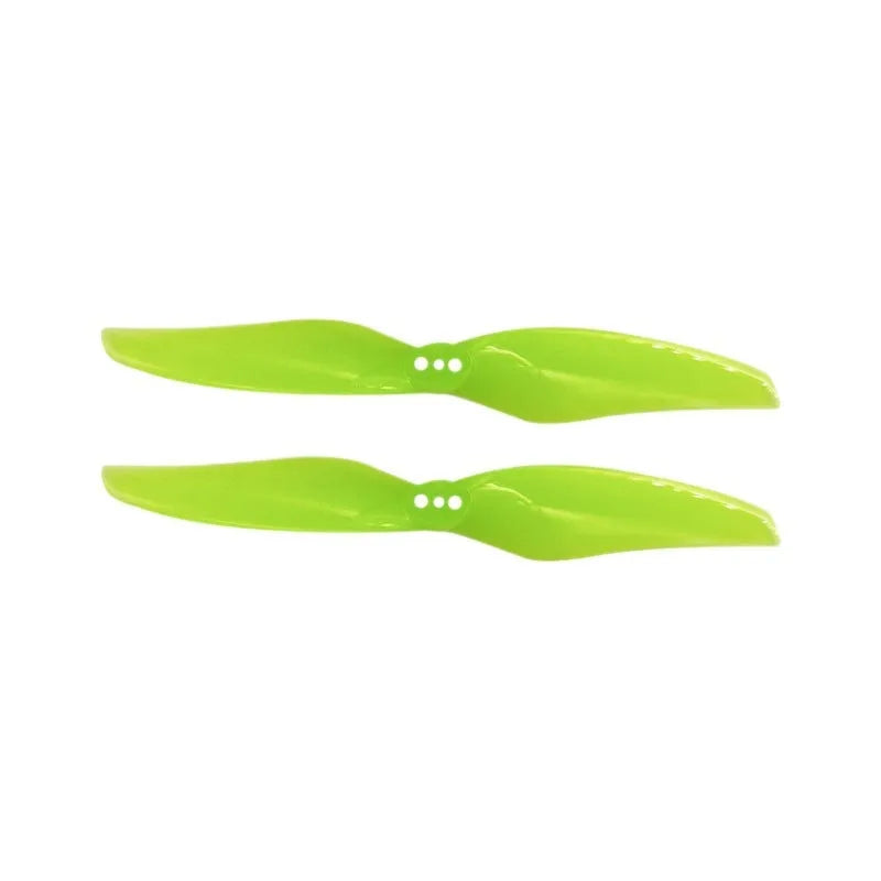 2-blade 4-inch ABS propeller set in fluorescent yellow colour with 1.5mm centre bore for RC model aircraft