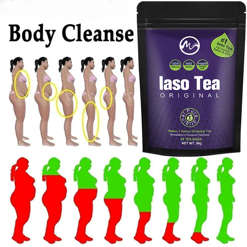 Single sachet of sugar-free instant slimming tea with cold soaking technology for weight management support