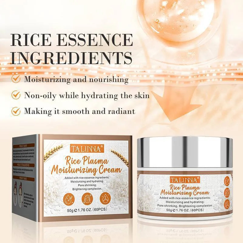 50ml moisturizing face cream in Rice Puree, Hyaluronic Acid or Vitamin C variant for general facial care