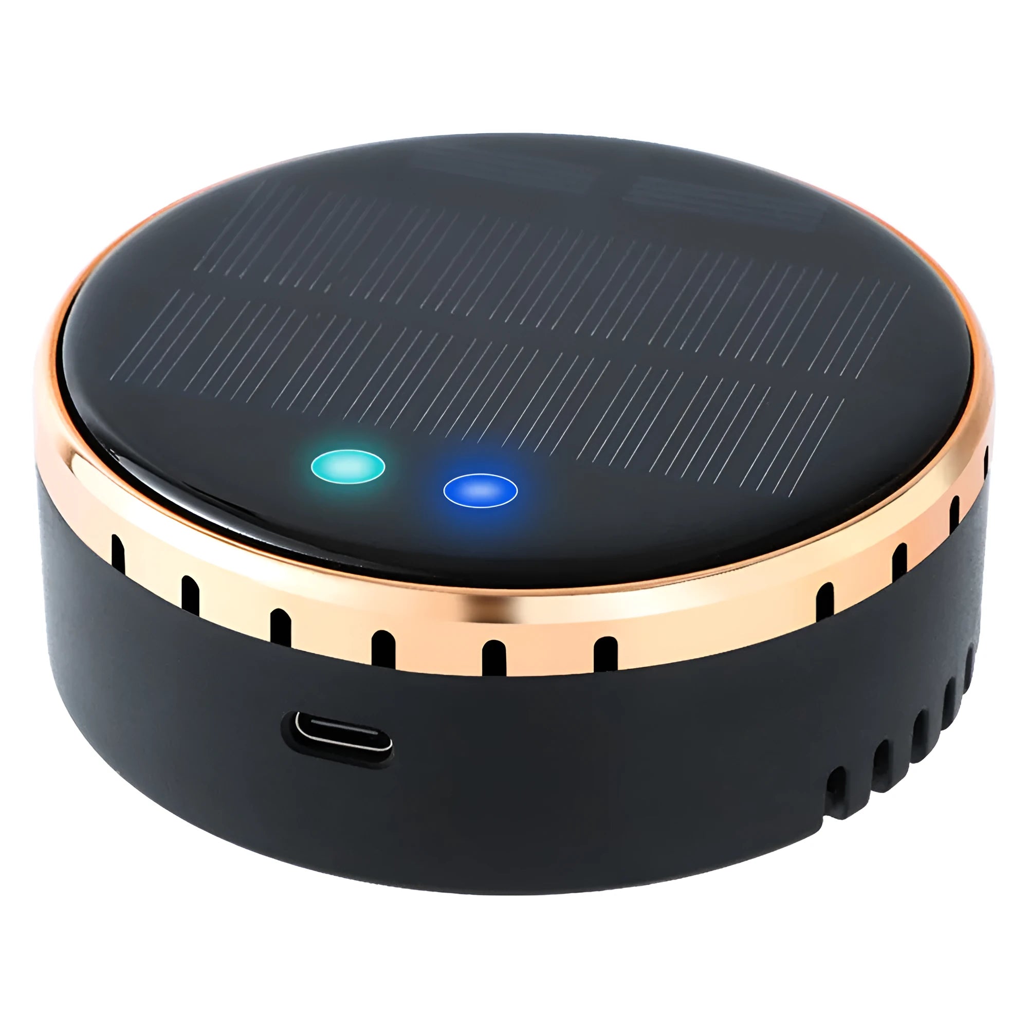 Car mounted solar air humidifier in black colour with ultrasonic atomisation technology