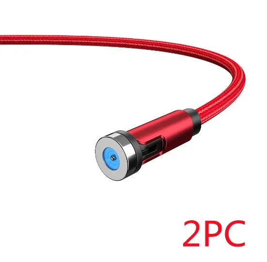 Essager 360-degree rotating magnetic charging cable with aluminium alloy connectors and nylon braid