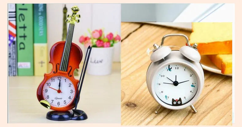 43mm round alloy clock movement with luminous dial and small three needles in black colour