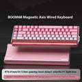 BOOM68 TTC King Axis SE mechanical keyboard in green colour with RGB backlighting.