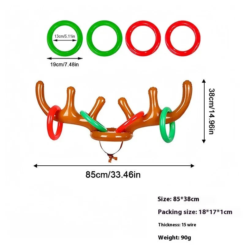 Colourful PVC inflatable ferrule throwing toy in Halloween octopus design for children's games.