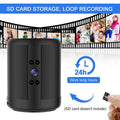 Black HD Z25 smart surveillance camera with dual voice conversation and night vision for indoor use
