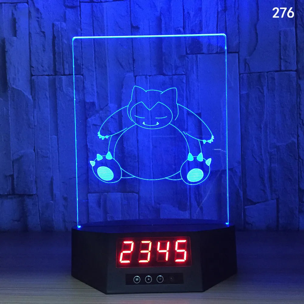 Blue dolphin 3D night light with LED glow on wireless charging base